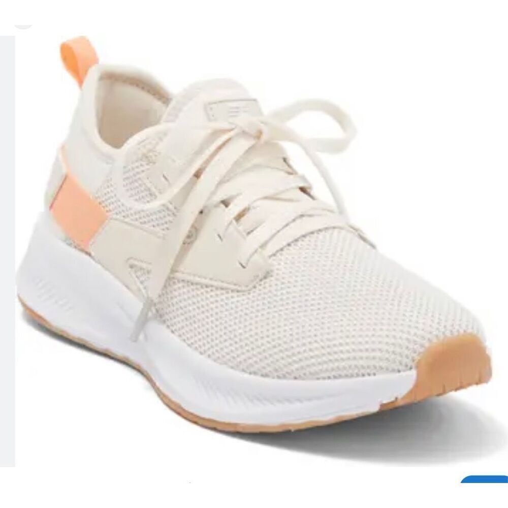 Z by Zella Vega Sneaker, 7.5 White with Peach Detail
